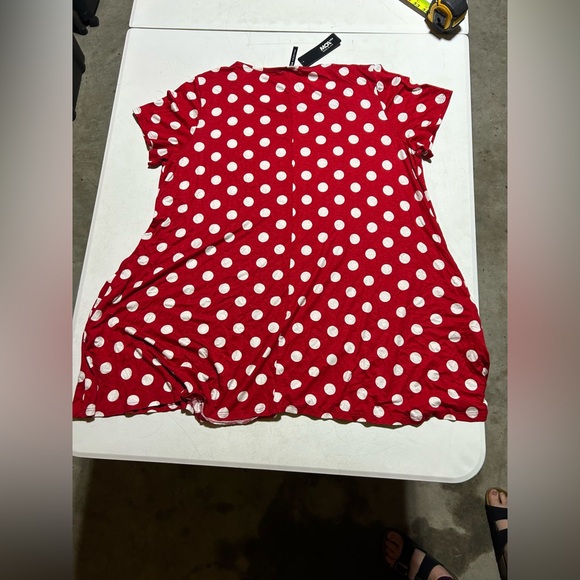 NWT Moa Collection Polka dot printed tunic top 2XL With Pockets - Picture 5 of 5